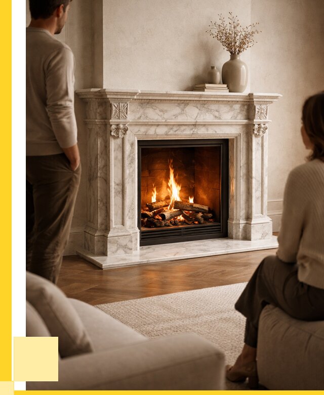 Мраморные камины под ключ в Реутове от 260175 р. | ЭриданРтв