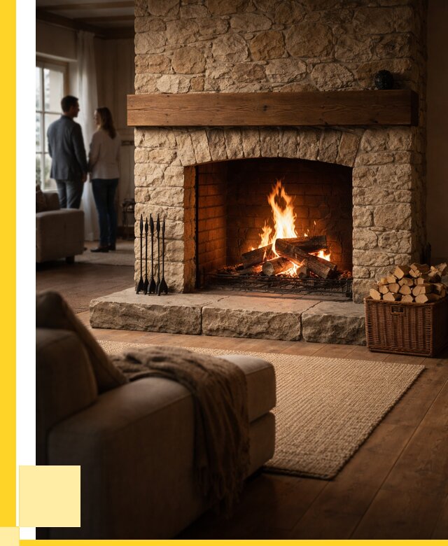 Открытые камины под ключ в Реутове от 156105 р. ЭриданРтв