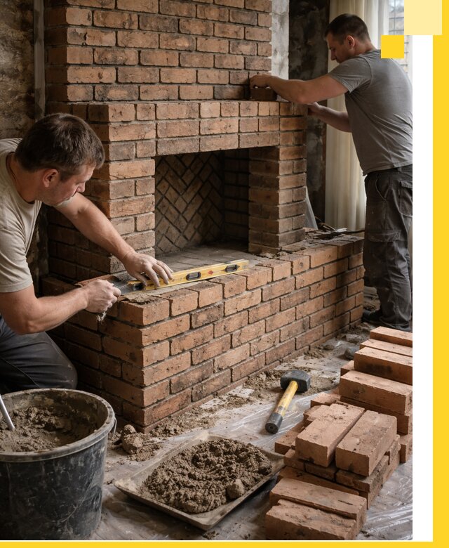 Изготовление и установка кирпичных каминов в Реутове