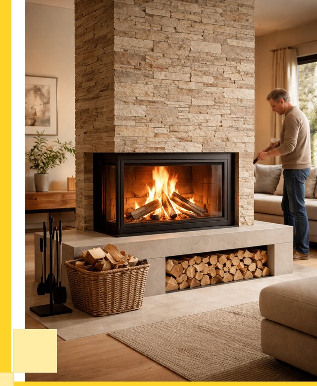 Дровяной камин под ключ в Реутове от 208140 р. | ЭриданРтв