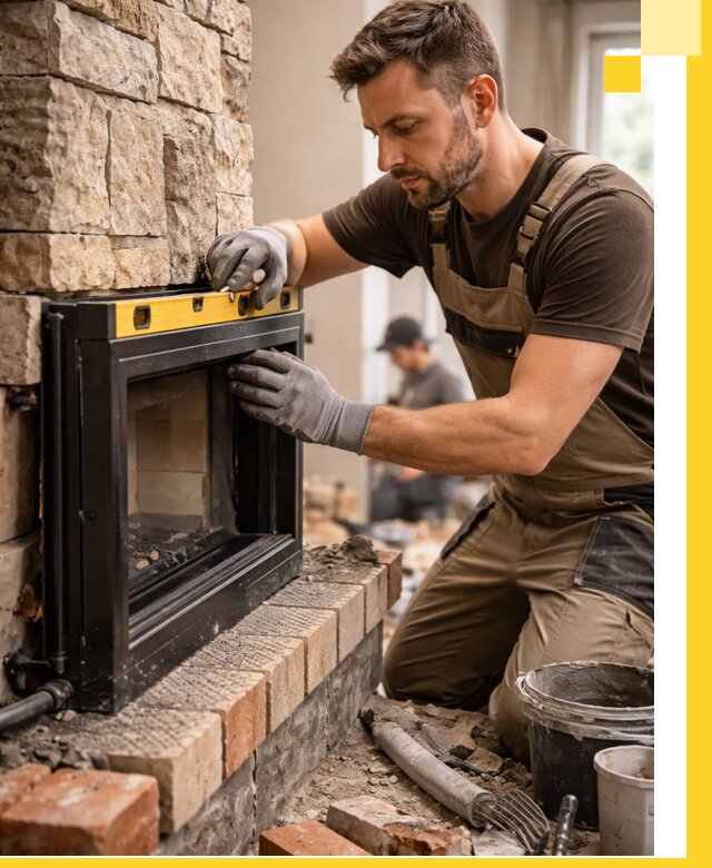 Дровяные камины под ключ в Реутове: монтаж, обустройство