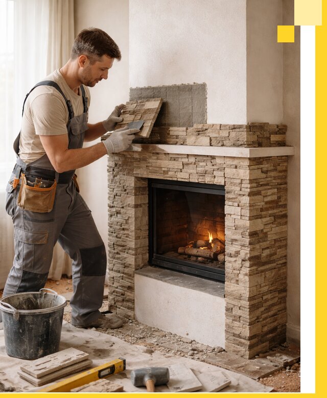 Изготовление и монтаж каминов для дома под ключ в Реутове