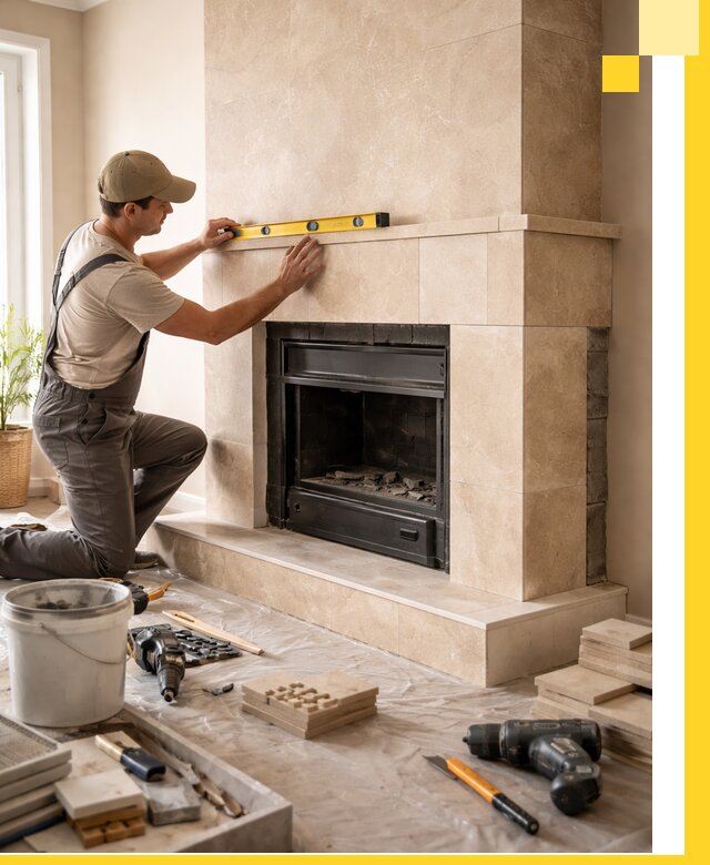 Установка и монтаж каминов в частном доме под ключ в Реутове