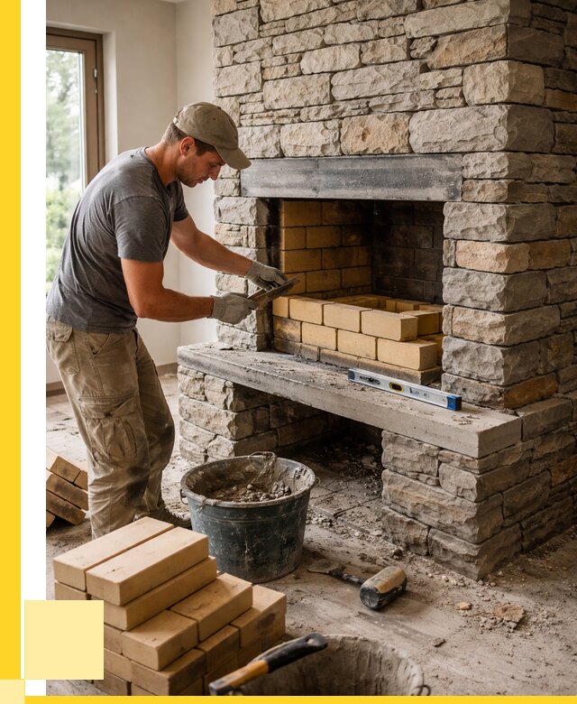 Кладка каминов и камина в Реутове от 26018 р. ЭриданРтв