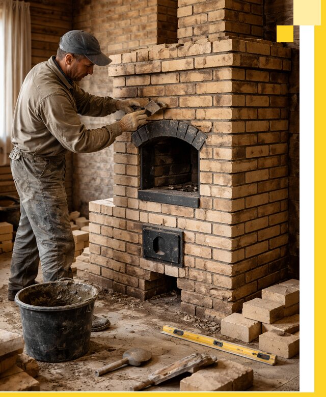 Кирпичные печи под ключ в Реутове: проектирование и кладка