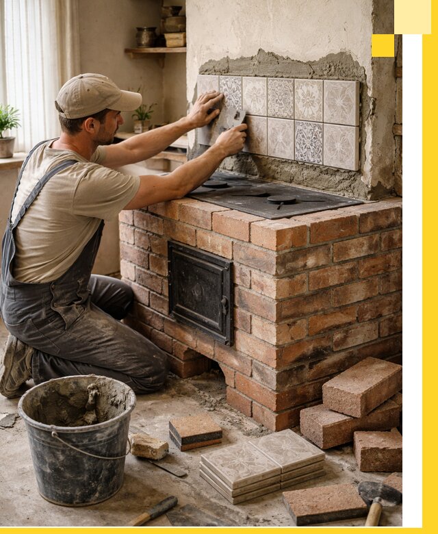 Печи с плитой на заказ монтаж гарантия и сервис в Реутове