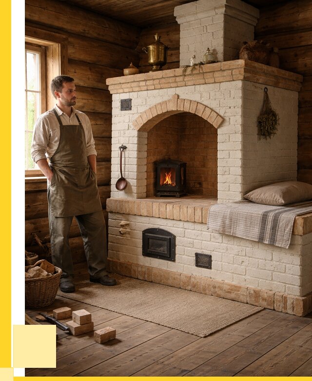 Русские печи с лежанкой под ключ в Реутове от 156105 р. ЭриданРтв