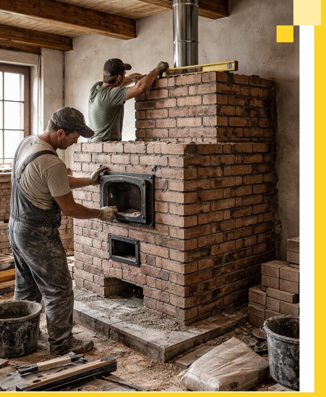 Печи для загородного дома под ключ в Реутове — монтаж и сервис