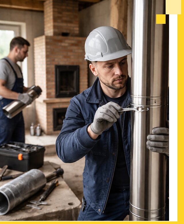 Профессиональный монтаж дымоходов для печей в Реутове