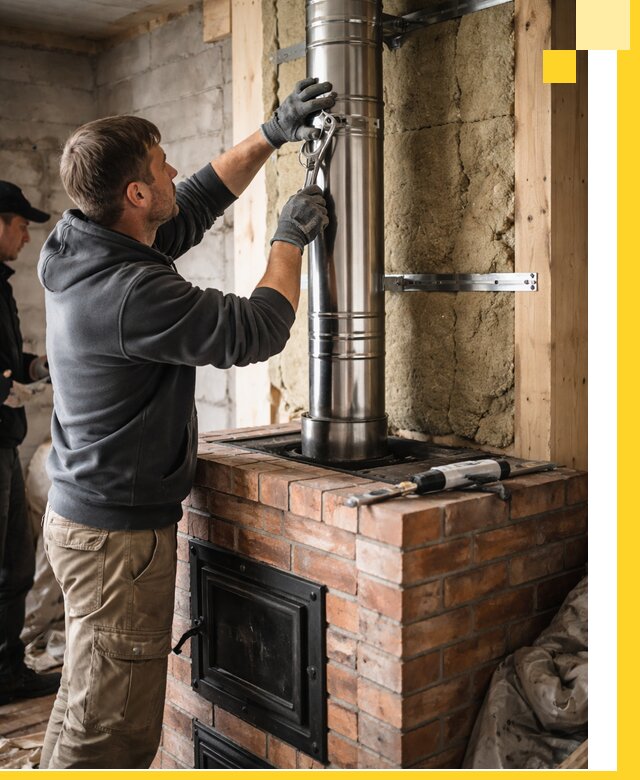 Изготовление и монтаж печей и дымоходов под ключ в Реутове