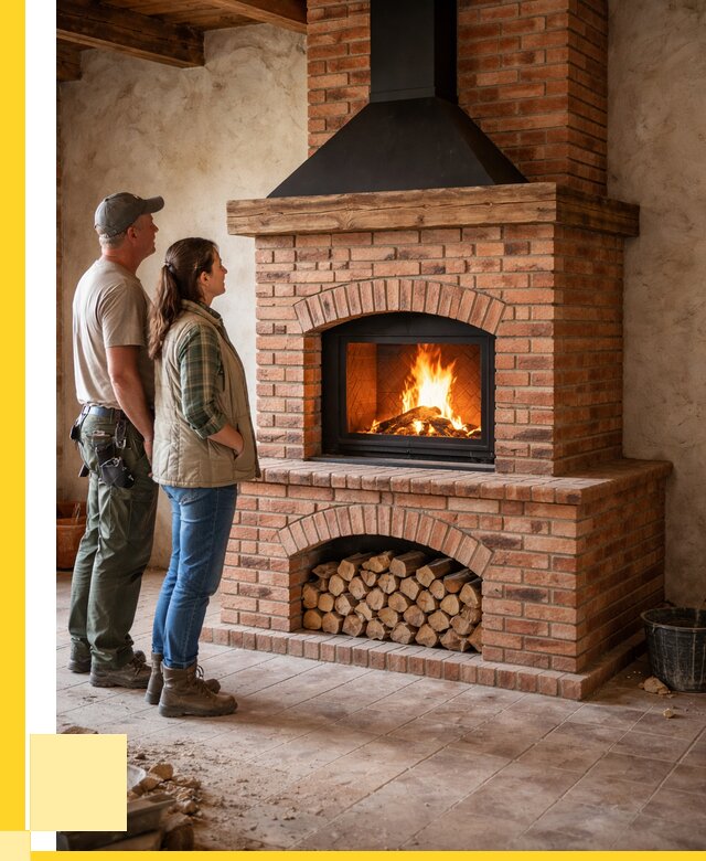 Печи камины из кирпича в Реутове от 124884 р. | ЭриданРтв