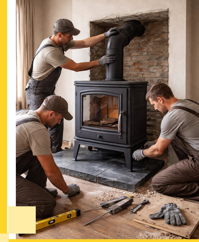 Монтаж печи камина в частном доме в Реутове от 26018 р. | ЭриданРтв