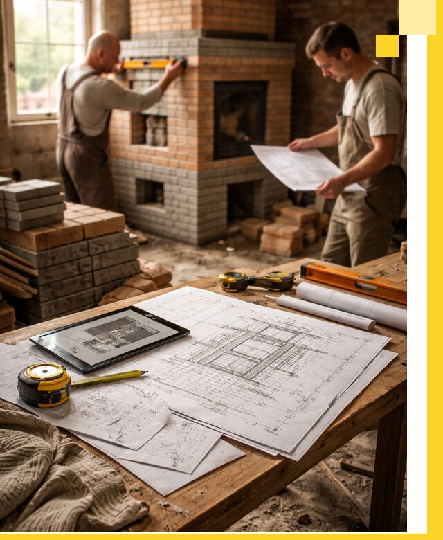 Проекты печей и каминов с индивидуальным дизайном в Реутове