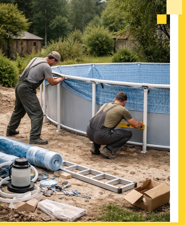 Установка и монтаж каркасных бассейнов в Реутове под ключ