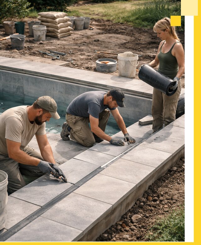 Строительство и монтаж уличных бассейнов под ключ в Реутове