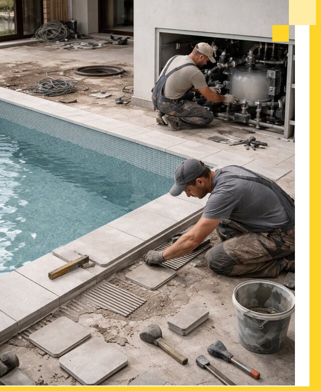 Строительство и монтаж бассейнов в коттедже в Реутове