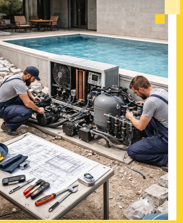 Проектирование и монтаж бассейнов с подогревом в Реутове