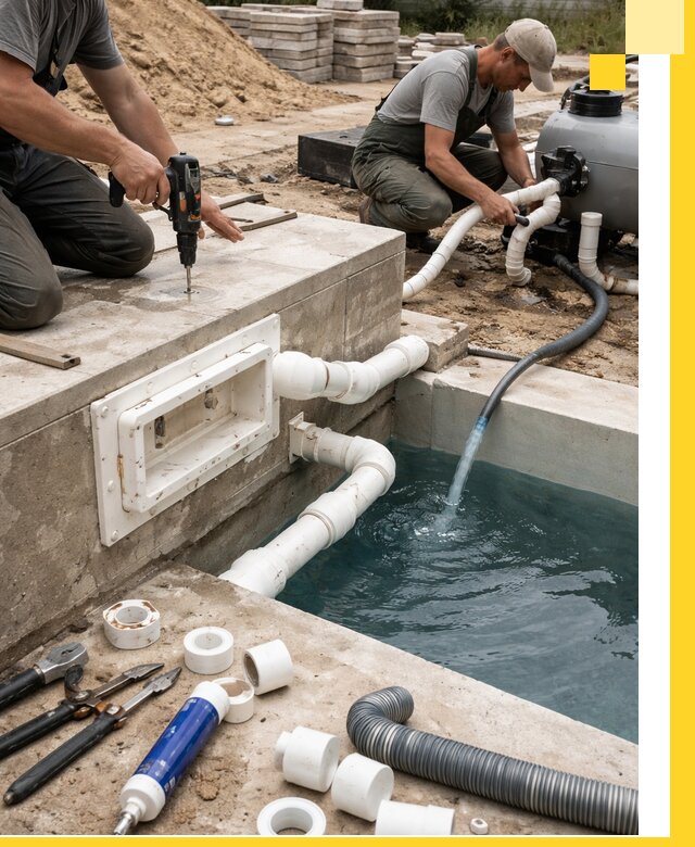 Строительство скиммерных бассейнов под ключ в Реутове