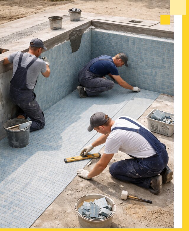 Укладка и установка плитки для бассейнов под ключ в Реутове