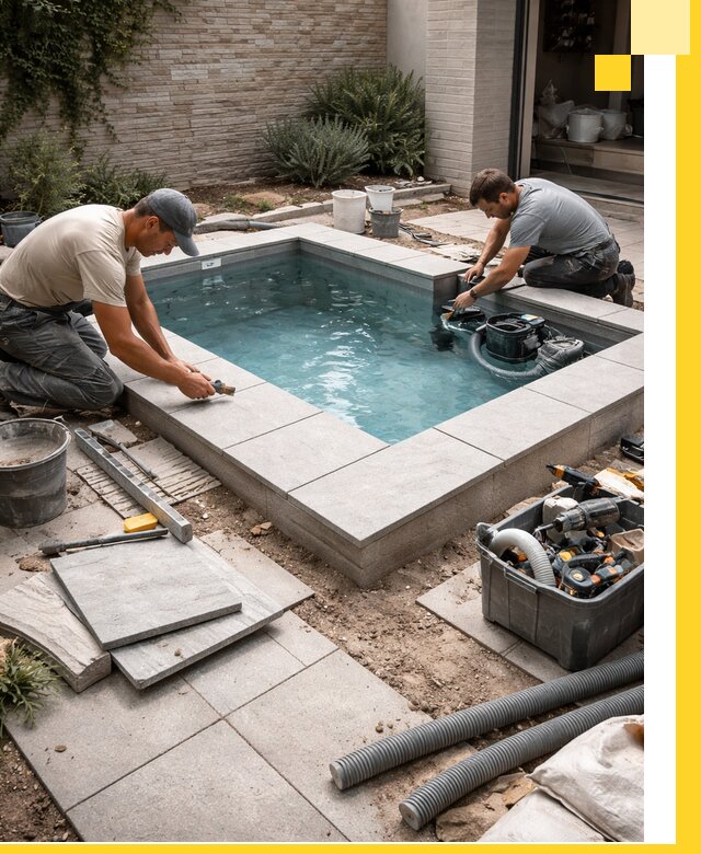 Мини бассейны под ключ в Реутове, дизайн и установка