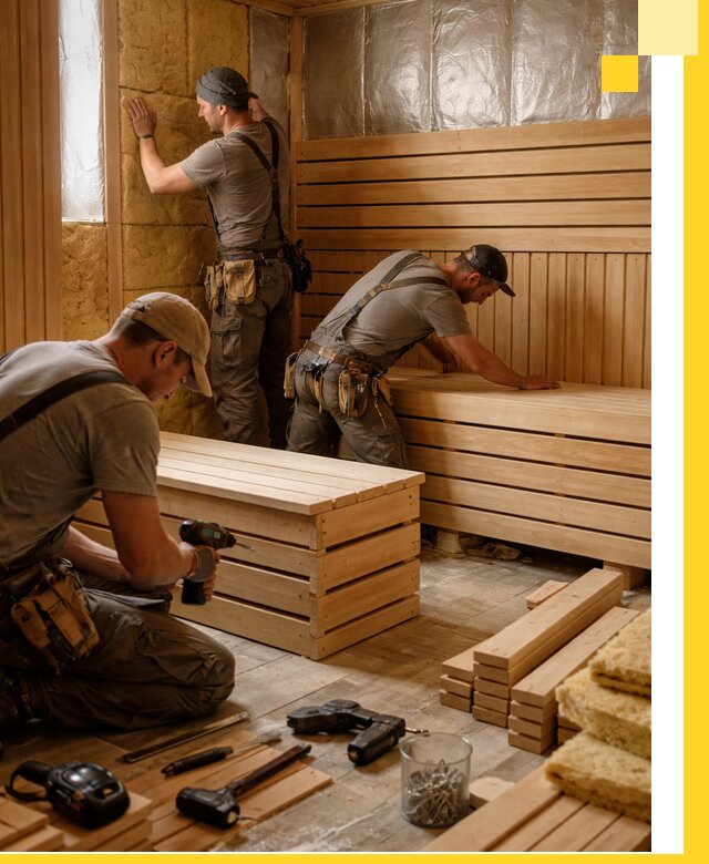 Профессиональное строительство саун под ключ в Реутове