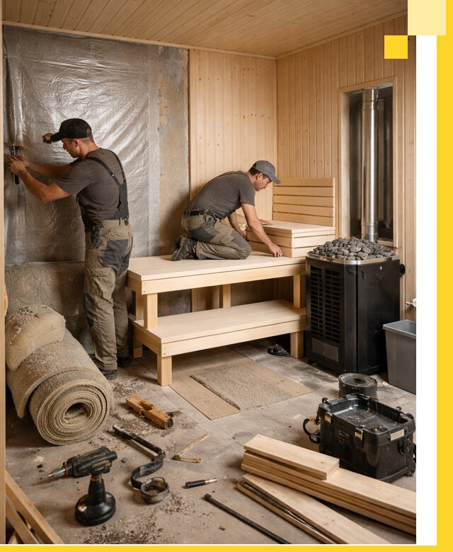 Проекты саун под ключ в Реутове дизайн и строительство