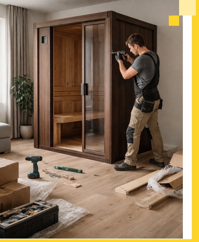 Установка и производство мини саун под ключ в Реутове