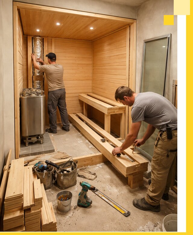 Проектирование и установка домашних саун под ключ в Реутове