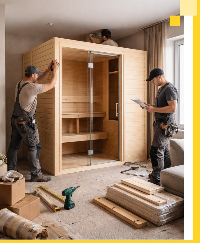 Установка и благоустройство саун в квартире в Реутове