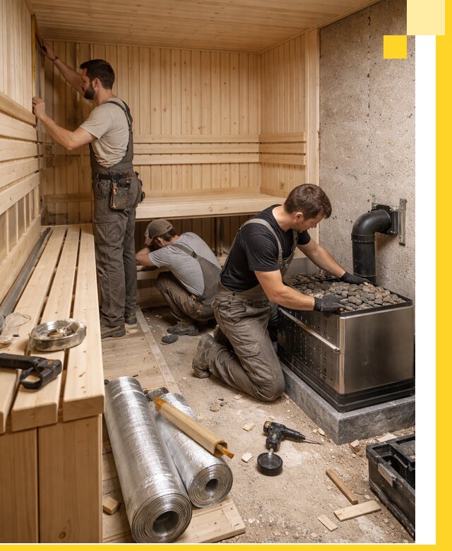 Индивидуальные сауны на заказ в Реутове под ключ, проект и монтаж