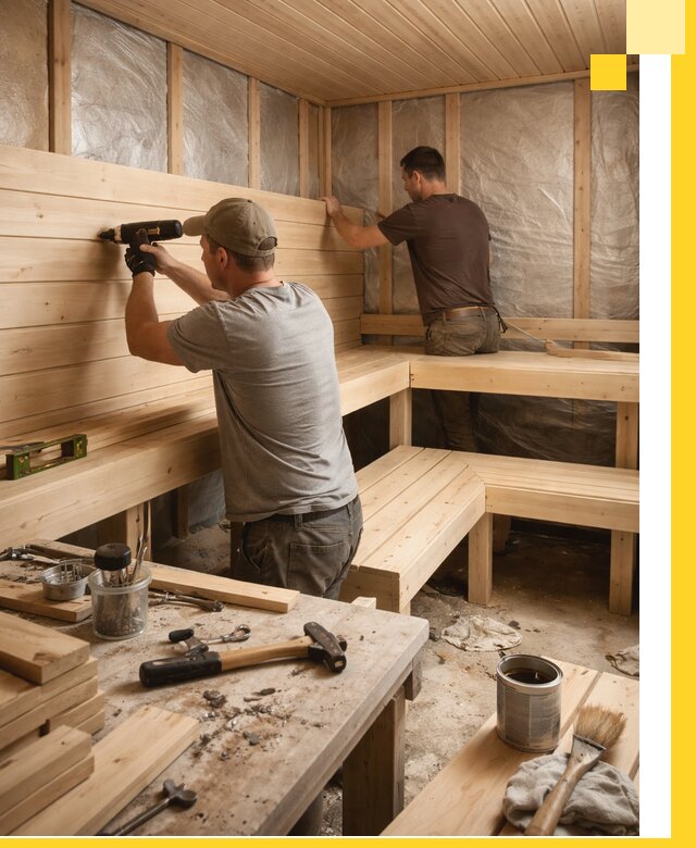 Профессиональная отделка бань и саун под ключ в Реутове