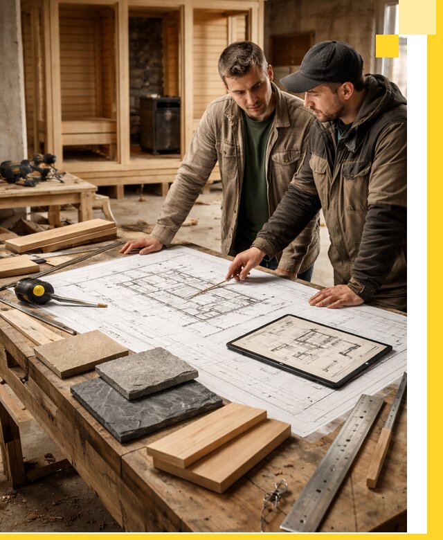 Проекты бань под ключ и планы строительства в Реутове