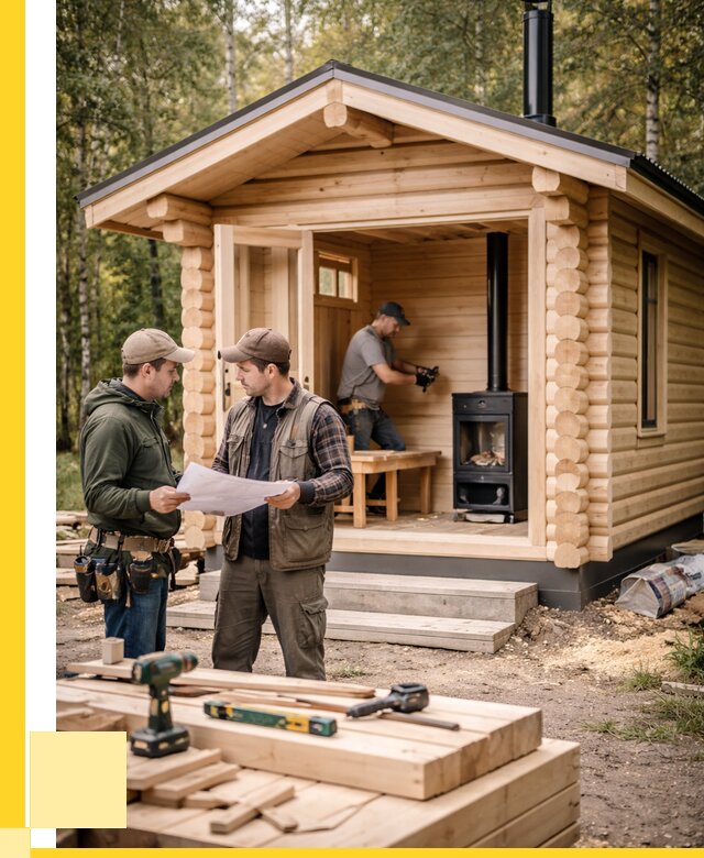 Монтаж бань под ключ в Реутове — от 208140 р. | ЭриданРтв