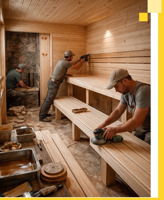 Профессиональная отделка бань в Реутове под ключ, с гарантией