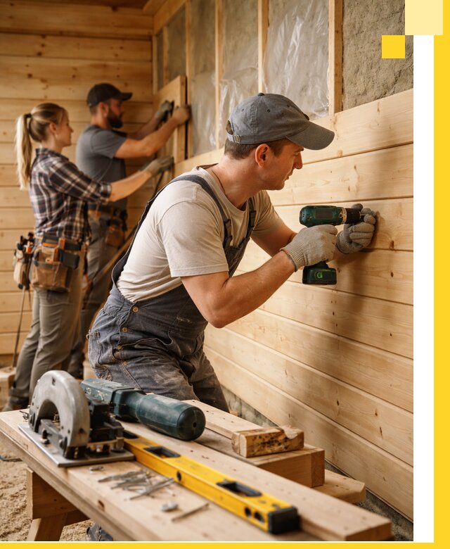 Обшивка бань под ключ в Реутове: отделка стен и потолков