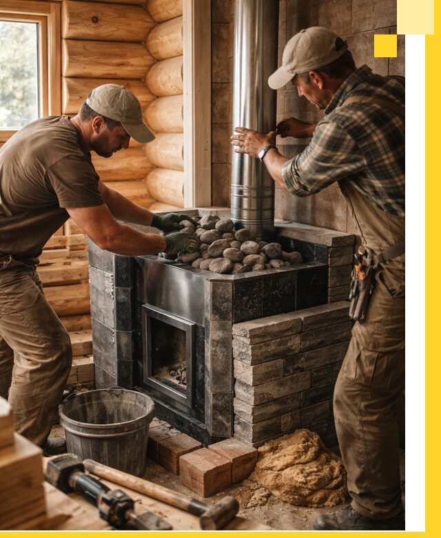 Строительство и отделка русских бань под ключ в Реутове