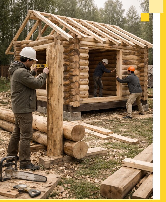 Строительство бань для дачи под ключ в Реутове с доставкой и монтажом