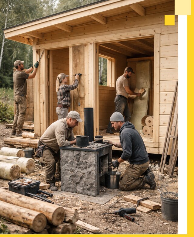 Купить баню под ключ в Реутове строительство монтаж отделка