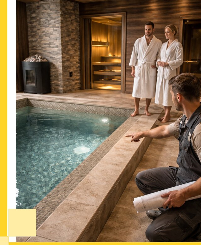 Проект бани с бассейном под ключ в Реутове от 67646 р. | ЭриданРтв