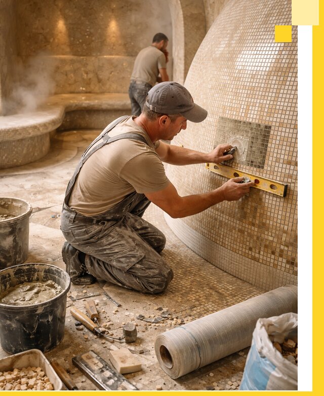 Хамам под ключ в Реутове: проектирование, строительство, отделка