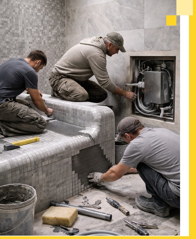 Проекты хамамов под ключ в Реутове и дизайн и строительство