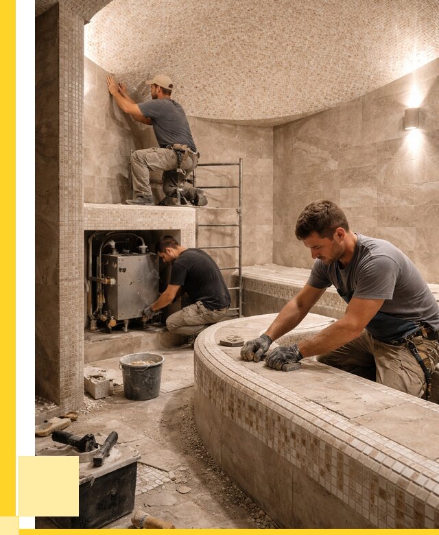 Монтаж хамамов под ключ в Реутове от 260175 р. ЭриданРтв