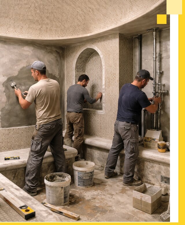 Профессиональный монтаж хамамов под ключ в Реутове с гарантией