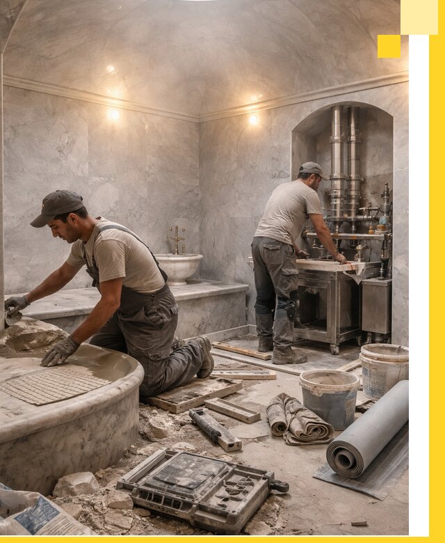 Строительство турецких бань хаммам под ключ в Реутове