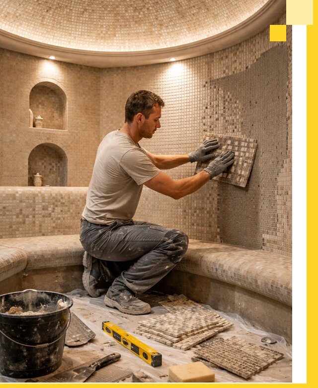 Устройство и монтаж домашнего хамама под ключ в Реутове