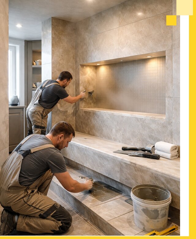 Профессиональное строительство хамама в квартире в Реутове