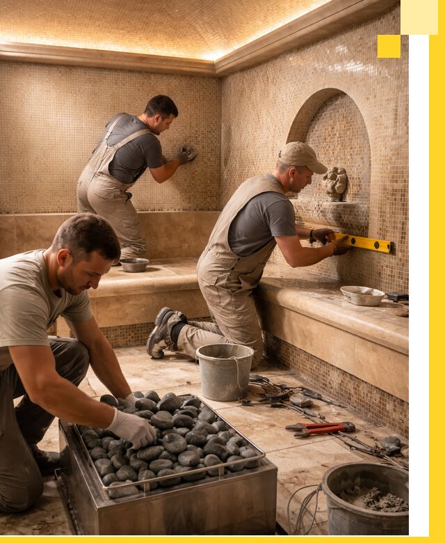 Проектирование и строительство хамама и сауны в Реутове