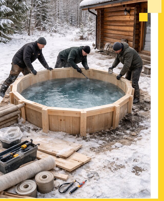 Изготовление и установка ледяных купелей под ключ в Реутове