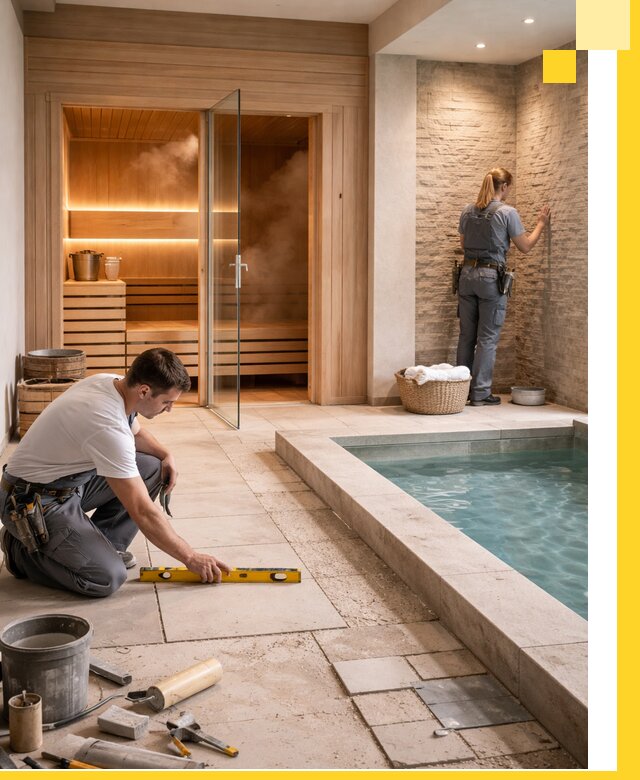 Комплексный дизайн и отделка интерьеров SPA под ключ в Реутове